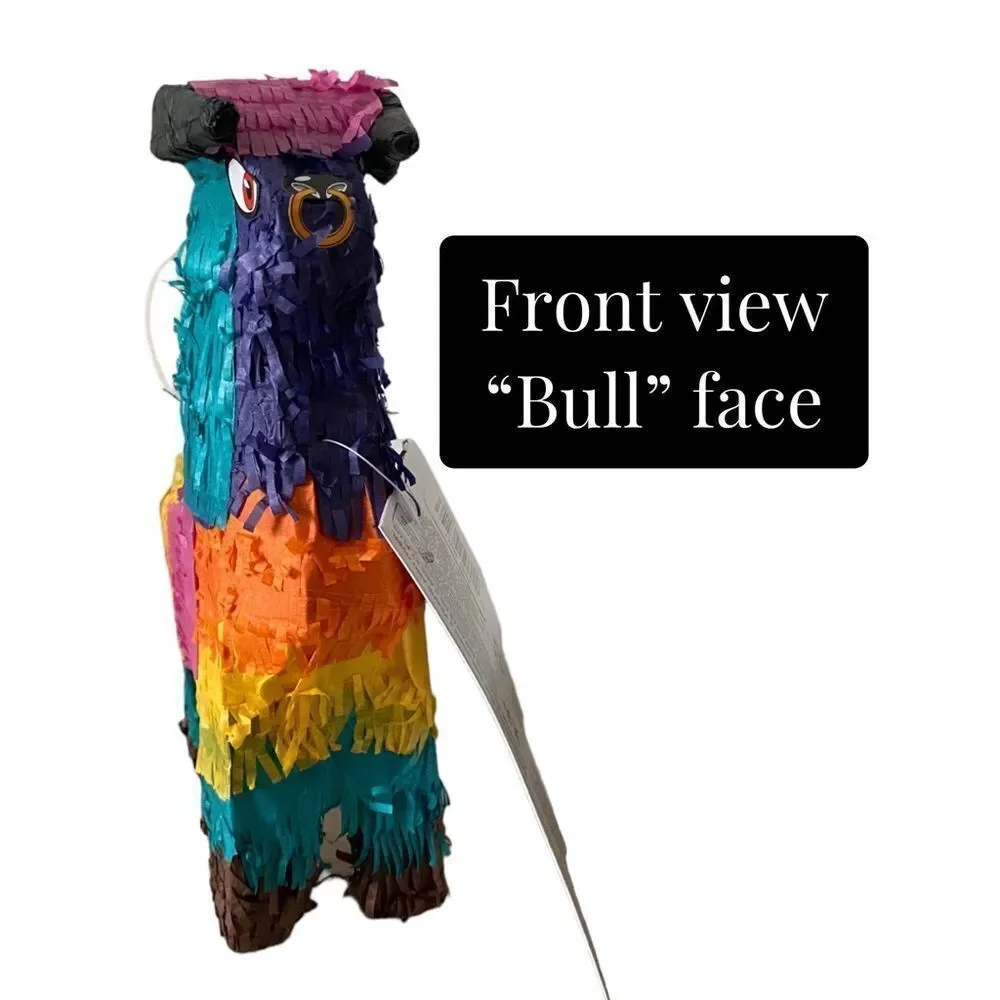 Colorful Mini Piñata Multicolor Paper Mache Novelty Cinco de Mayo Party Favor - Picture 2 of 5